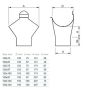 Lindab Steel Gutter Outlet 87mm - 125mm Dark Red