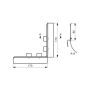 Lindab Steel Gutter Corner Overflow Protector - Anthracite Metallic