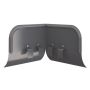 Lindab Steel Gutter Corner Overflow Protector - Graphite