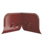 Lindab Steel Gutter Corner Overflow Protector - Dark Red