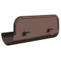 Lindab Steel Gutter Straight Overflow Protector - 125mm Coffee Brown
