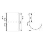 Lindab Steel Gutter Straight Overflow Protector - 150mm Tile Red