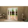 PVC French Door Part Q Compliant - 1200mm White Open Out - 2x 300mm Sidescreens