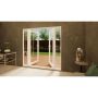 PVC French Door - 1500mm White Open Out - 2x 300mm Sidescreens