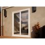 PVC Sliding Door - 1500mm White - Right Hand Slide & Left Hand Fixed