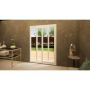 PVC Sliding Door - 1500mm White - Right Hand Slide & Left Hand Fixed