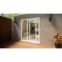 PVC Sliding Door Part Q Compliant - 1800mm White - Left Hand Slide & Right Hand Fixed