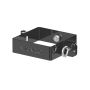 Galeco Square PVC Offset Downpipe Kit Black - 80mm Diameter