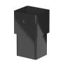 Galeco Square PVC Offset Downpipe Kit Black - 80mm Diameter