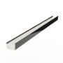 Galeco Square Industrial PVC Gutter Kit Black - 135mm