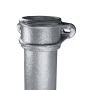 Cast Iron Round Eared Downpipe - Socket On One End - 75mm x 1829mm Primed