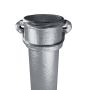 Cast Iron Round Eared Downpipe - Socket On One End - 75mm x 1829mm Primed