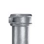 Cast Iron Round Eared Downpipe - Socket Both Ends - 100mm x 1829mm Primed