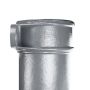 Cast Iron Round Eared Downpipe - Socket On One End - 150mm x 1829mm Primed