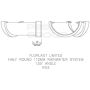 FloPlast Half Round Gutter Angle - 135 Degree x 112mm Black