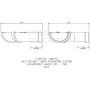 FloPlast Half Round Gutter Adjustable Angle - 50 to 156 Degree x 112mm White