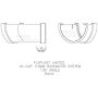 FloPlast Deepflow/ Hi-Cap Gutter Angle - 135 Degree x 115mm x 75mm Black