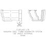 FloPlast Ogee Gutter External Angle - 135 Degree x 110mm x 80mm Black