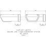 FloPlast Square Gutter Angle - 90 Degree x 114mm Black