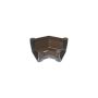 FloPlast Square Gutter Angle - 135 Degree x 114mm Brown