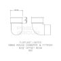 FloPlast Round Downpipe Bend - 92.5 Degree x 68mm White