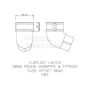 FloPlast Round Downpipe Offset Bend - 112.5 Degree x 68mm Brown