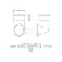 FloPlast Round Downpipe Shoe - 68mm White