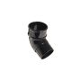 FloPlast Mini Gutter Offset Bend - 112 Degree x 50mm Black - Pack of 2