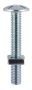 M6 x 60mm - Roofing Bolt with Nut - BZP - Bag of 80
