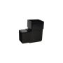 FloPlast Square Downpipe Bend - 92.5 Degree Black