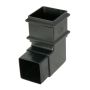 FloPlast Cast Iron Effect Square Downpipe Bend - 92.5 Degree x 65mm