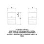 FloPlast PVC Square to PVC Round Downpipe Adaptor - Brown