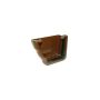 FloPlast Ogee Gutter External Stopend Left Hand - 110mm x 80mm Brown