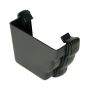 FloPlast Cast Iron Effect Ogee Gutter External Stopend Left Hand - 110mm x 80mm