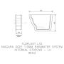 FloPlast Ogee Gutter Internal Stopend Left Hand - 110mm x 80mm Brown