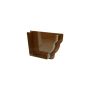 FloPlast Ogee Gutter Internal Stopend Right Hand - 110mm x 80mm Brown