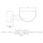 FloPlast Industrial/ Xtraflo Gutter Internal Stopend - 170mm Black