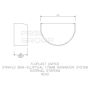 FloPlast Industrial/ Xtraflo Gutter Internal Stopend - 170mm White