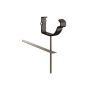 Lindab Steel Gutter Rise & Fall Bracket - 125mm Matte Black