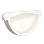 Lindab Steel Gutter Self-Locking Stop End - 150mm Antique White