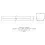 FloPlast Square Gutter - 114mm x 2mtr Brown