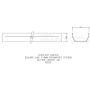 FloPlast Square Gutter - 114mm x 4mtr Brown