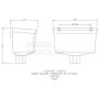 FloPlast Downpipe Universal Round/ Square Hopper - White