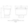 FloPlast Industrial/ Xtraflo Gutter Hopper - 110mm Black