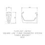 FloPlast Square Gutter Fascia Bracket - 114mm White