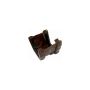 FloPlast PVC Half Round to PVC Ogee Left Hand Gutter Adaptor - Brown