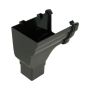 FloPlast Cast Iron Effect Ogee Gutter Stopend Outlet Left Hand - 110mm x 80mm