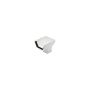 FloPlast Square Gutter Stopend Outlet - 114mm White