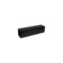 FloPlast Square Downpipe - 65mm x 4mtr Black - Pack of 2