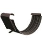 Lindab Steel Gutter Union - 125mm Coffee Brown